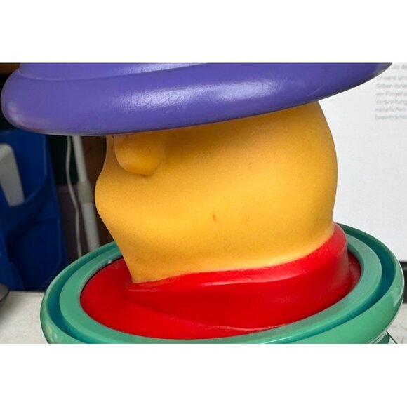 VINTAGE Mattel Disney Winnie The Pooh Spinning Honey Pot Pop-Up Baby Toy - Picture 10 of 11